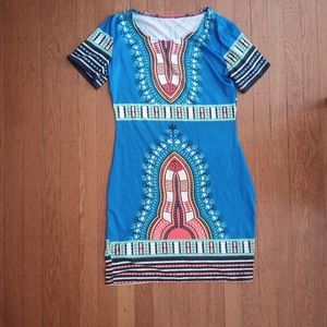 African print dress